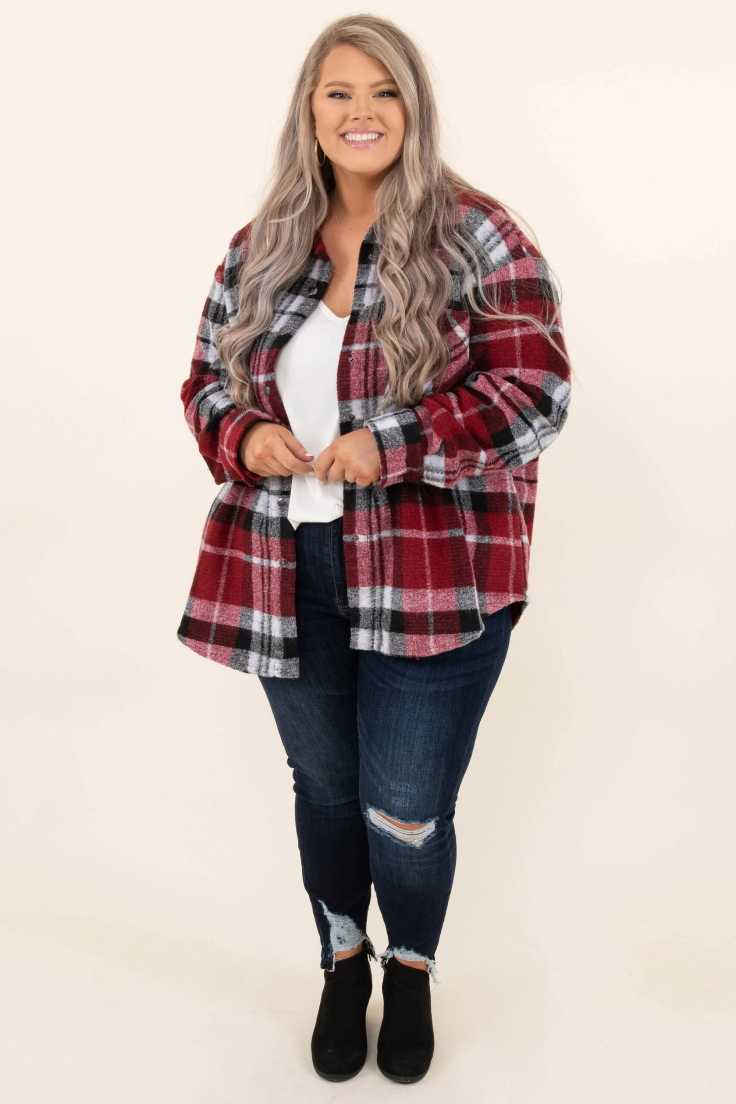 Tell Me Something New Jacket, Red-Black 4 Tell Me Something New Jacket, Red-Black - Image 2