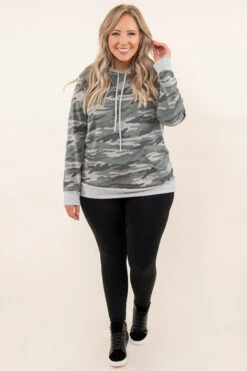 Stop To Think Hoodie, Olive -Beyond Basics 10 20 17837