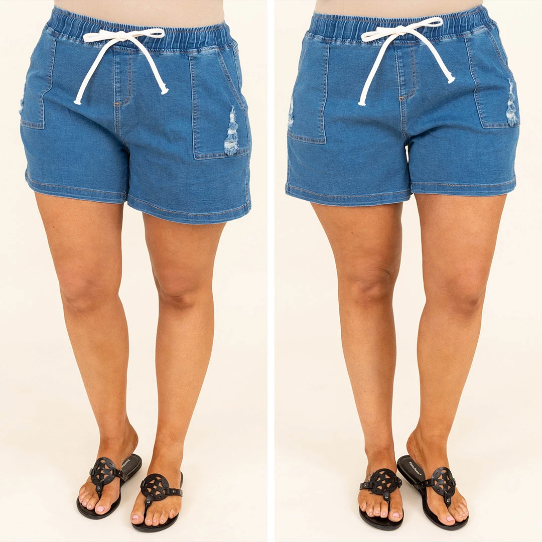 Heat Waves Shorts, Light Denim 8 Heat Waves Shorts, Light Denim - Image 6