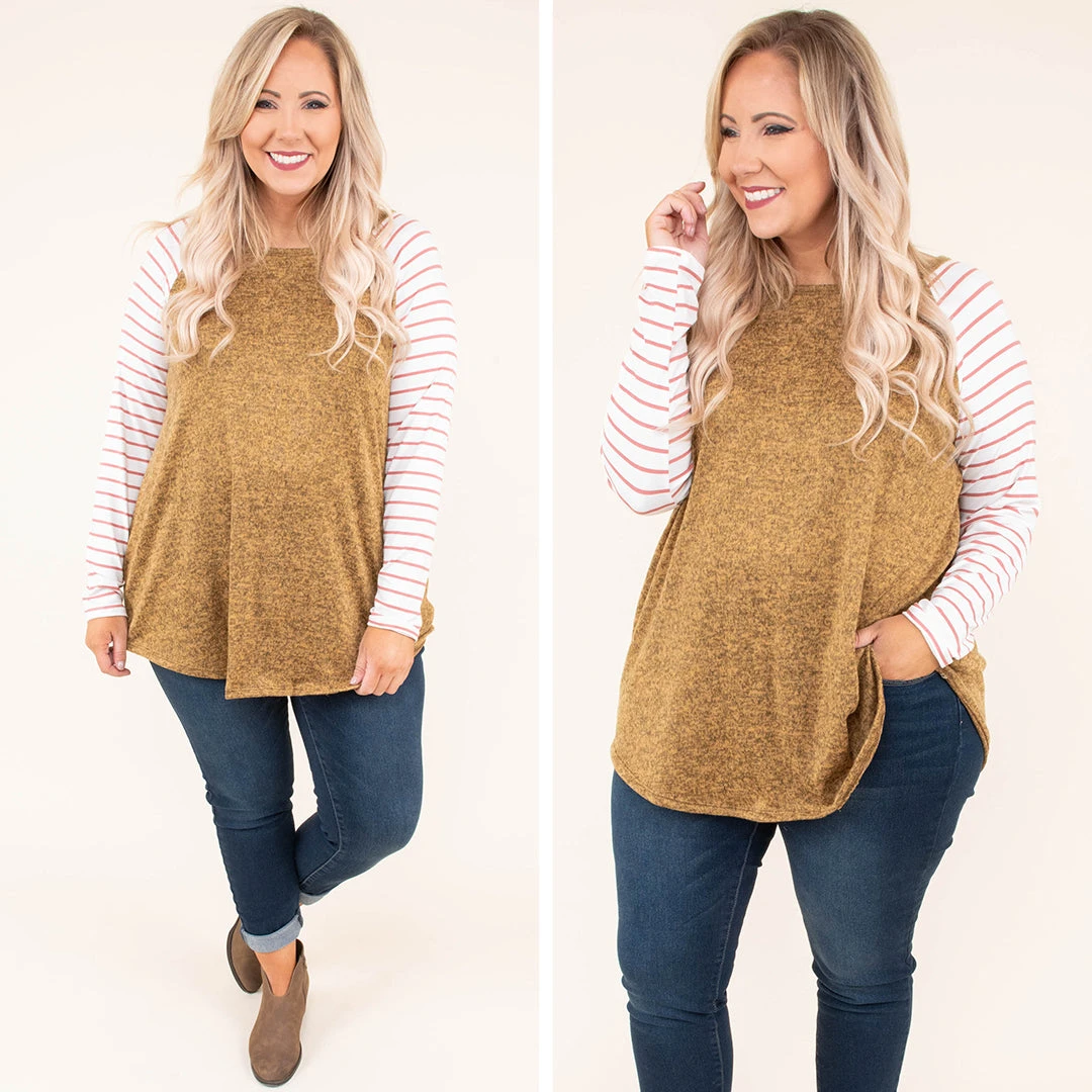 Number One Choice Top, Camel 7 Number One Choice Top, Camel - Image 5