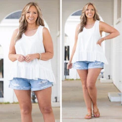 In A Daze Tank, White -Beyond Basics 11 c360c71d 6686 4db5 beb6 0a4f029bf3a2