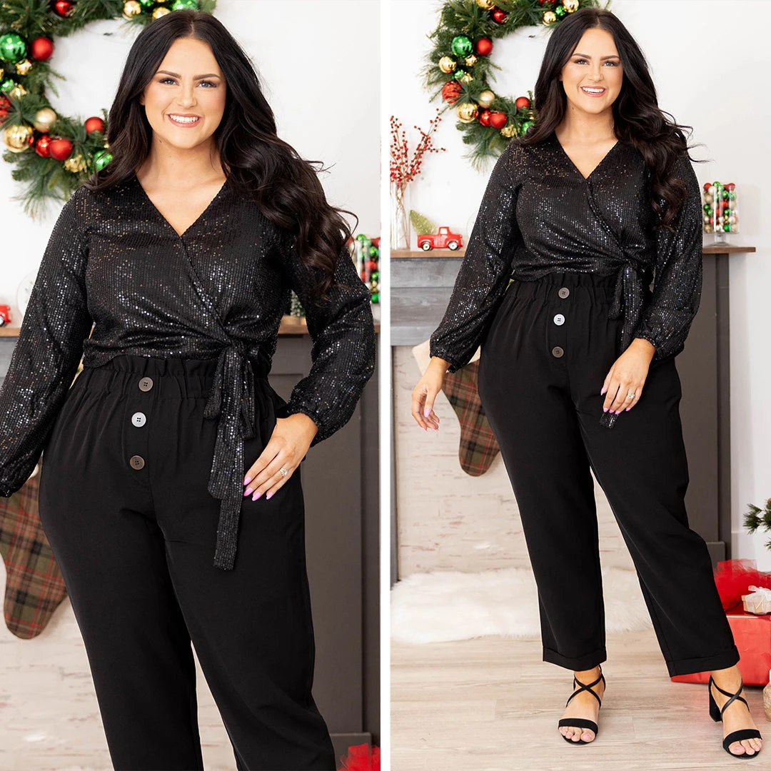 Right On Schedule Blouse, Black 8 Right On Schedule Blouse, Black - Image 6