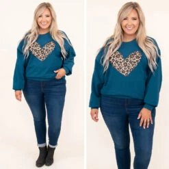 Leopard Heart Sweatshirt, Blue -Beyond Basics 14 80748845 fde2 49f0 ab7c 5f6360826395