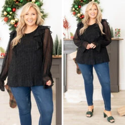 Stay Out All Night Blouse, Black -Beyond Basics 15 17a1d252 3bef 4e96 b63c 06904b2dfc47