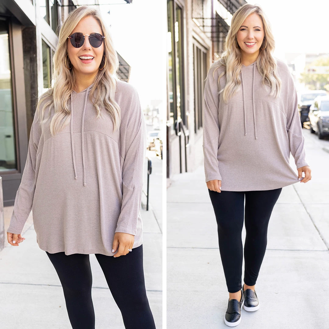 Let's Call The Girls Up To Top, Taupe 8 Let's Call The Girls Up To Top, Taupe - Image 6