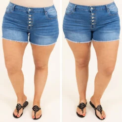 Summertime Heat Shorts, Medium Wash -Beyond Basics 17 3b9c39a3 64c8 4515 85cd 3740794a2aee