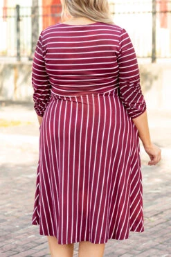 Holding Hands On The Boardwalk Dress, Wine -Beyond Basics 1B7A7225 Edit