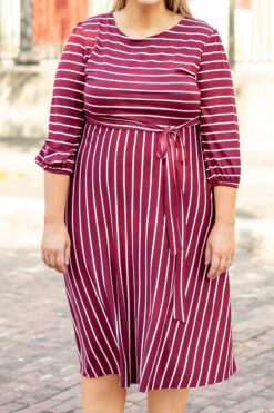 Holding Hands On The Boardwalk Dress, Wine -Beyond Basics 1B7A7226 Edit