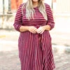 Holding Hands On The Boardwalk Dress, Wine -Beyond Basics 1B7A7229 Edit