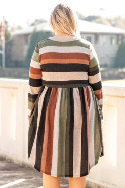 Thinking Of The Past Dress, Olive-Black 12 Thinking Of The Past Dress, Olive-Black -Beyond Basics 1I5A2580