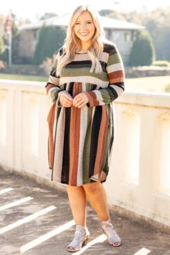 Thinking Of The Past Dress, Olive-Black 10 Thinking Of The Past Dress, Olive-Black -Beyond Basics 1I5A2585