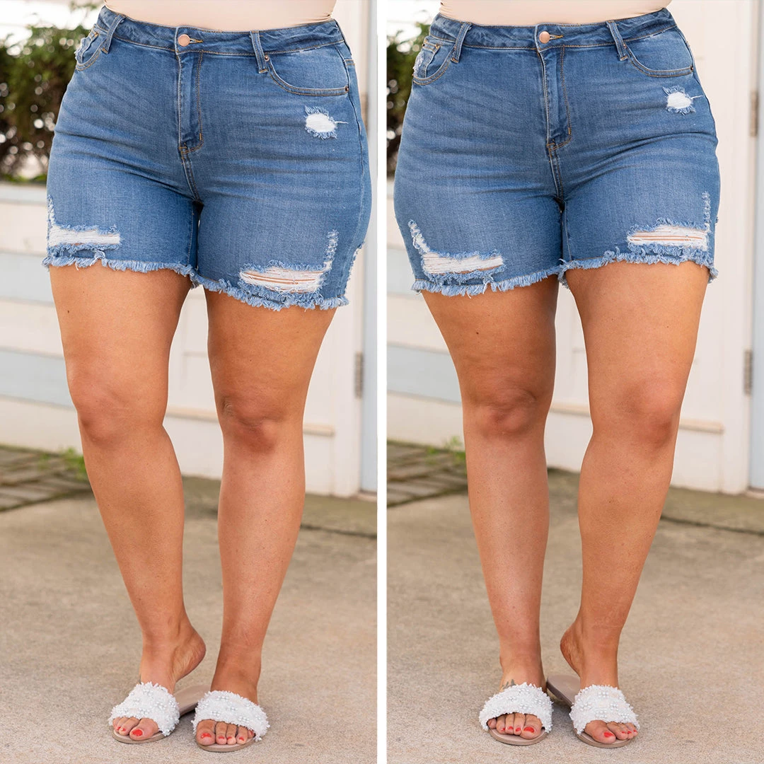 Boardwalk Adventures Shorts, Medium Wash 8 Boardwalk Adventures Shorts, Medium Wash - Image 6