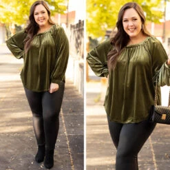Sweet Velvet Top, Olive -Beyond Basics 1 0cbd0473 5fe6 44da 86d0 6699e2823a8a