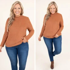 Always Be Happy Top, Brick -Beyond Basics 1 49226596 5062 41d1 a0a3 46888be54a56