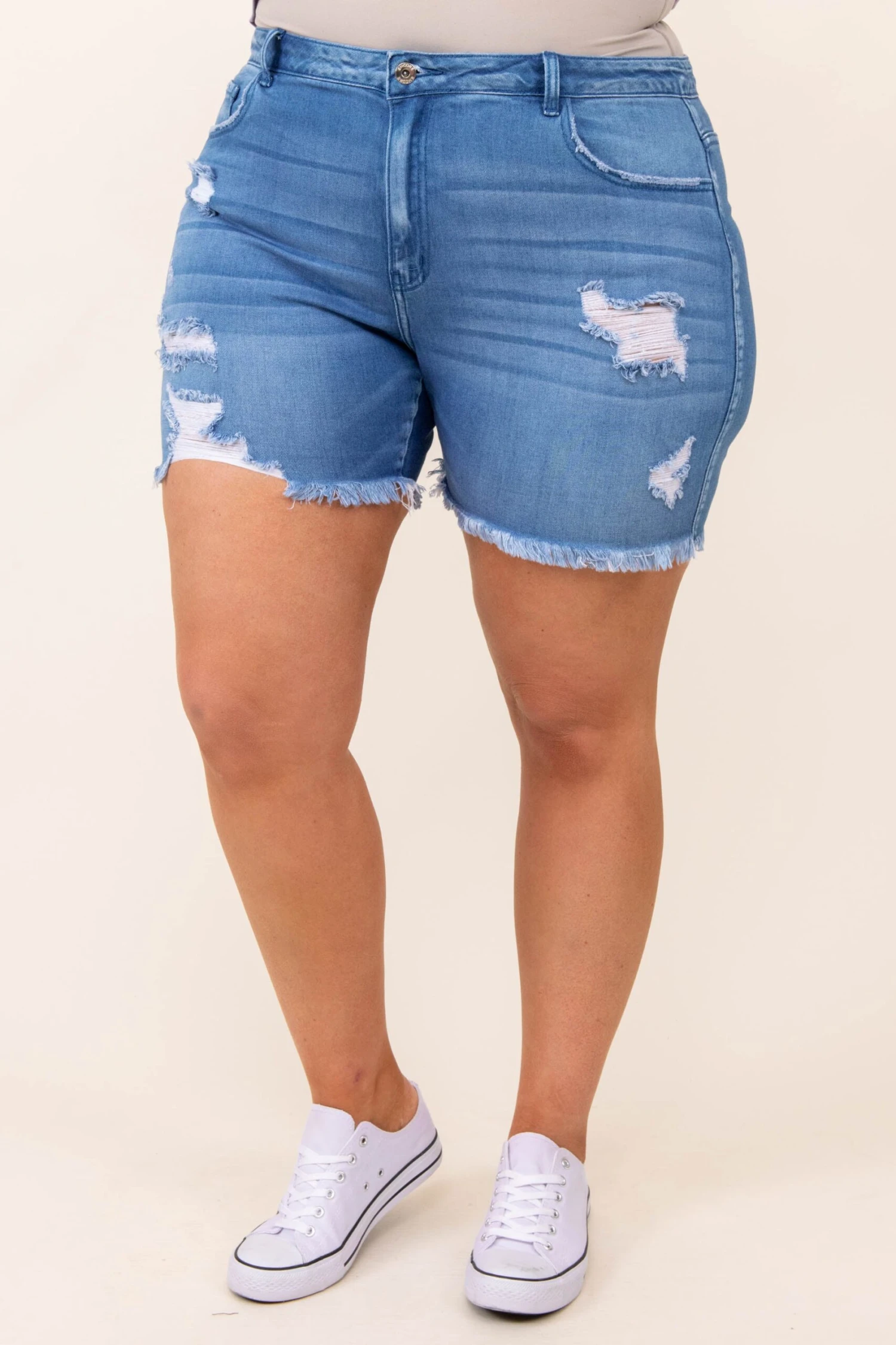 Melodic Movements Shorts, Medium Wash 3 Melodic Movements Shorts, Medium Wash