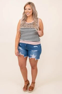 Run Right Back To You Tank, Rose Dust -Beyond Basics 3 10 1743