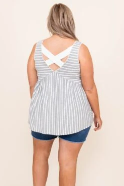 Flourish In Love Tank, Grey -Beyond Basics 3 24 3343