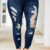 You Will Be Noticed Jeans, Dark Wash -Beyond Basics 373A1259