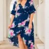 Love In Bloom Dress, Navy -Beyond Basics 373A2904