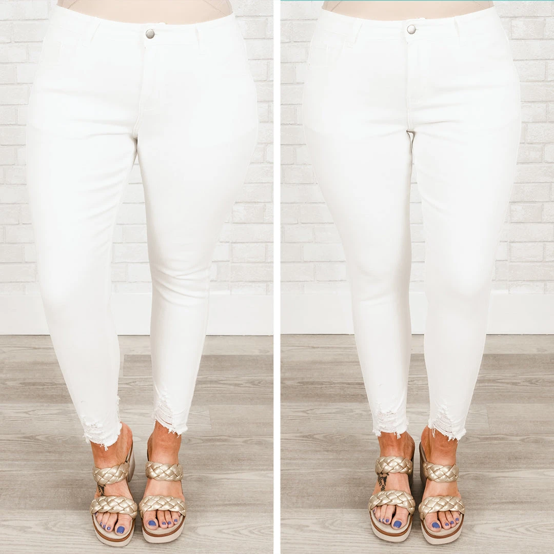 Back To The Basics Jeans, White 9 Back To The Basics Jeans, White - Image 7