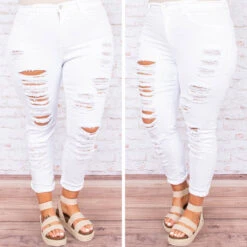 Dressed To Kill Jeans, White -Beyond Basics 4.17 3