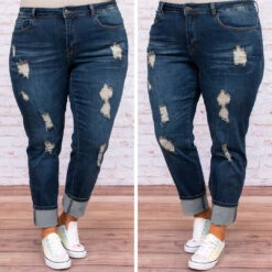 Arriving In Style Boyfriend Jeans, Dark Wash -Beyond Basics 4 27c014b4 f09f 4f9c 91f1 b66b07a5881e