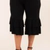Sass And Flare Capris, Black -Beyond Basics 5 25 9864