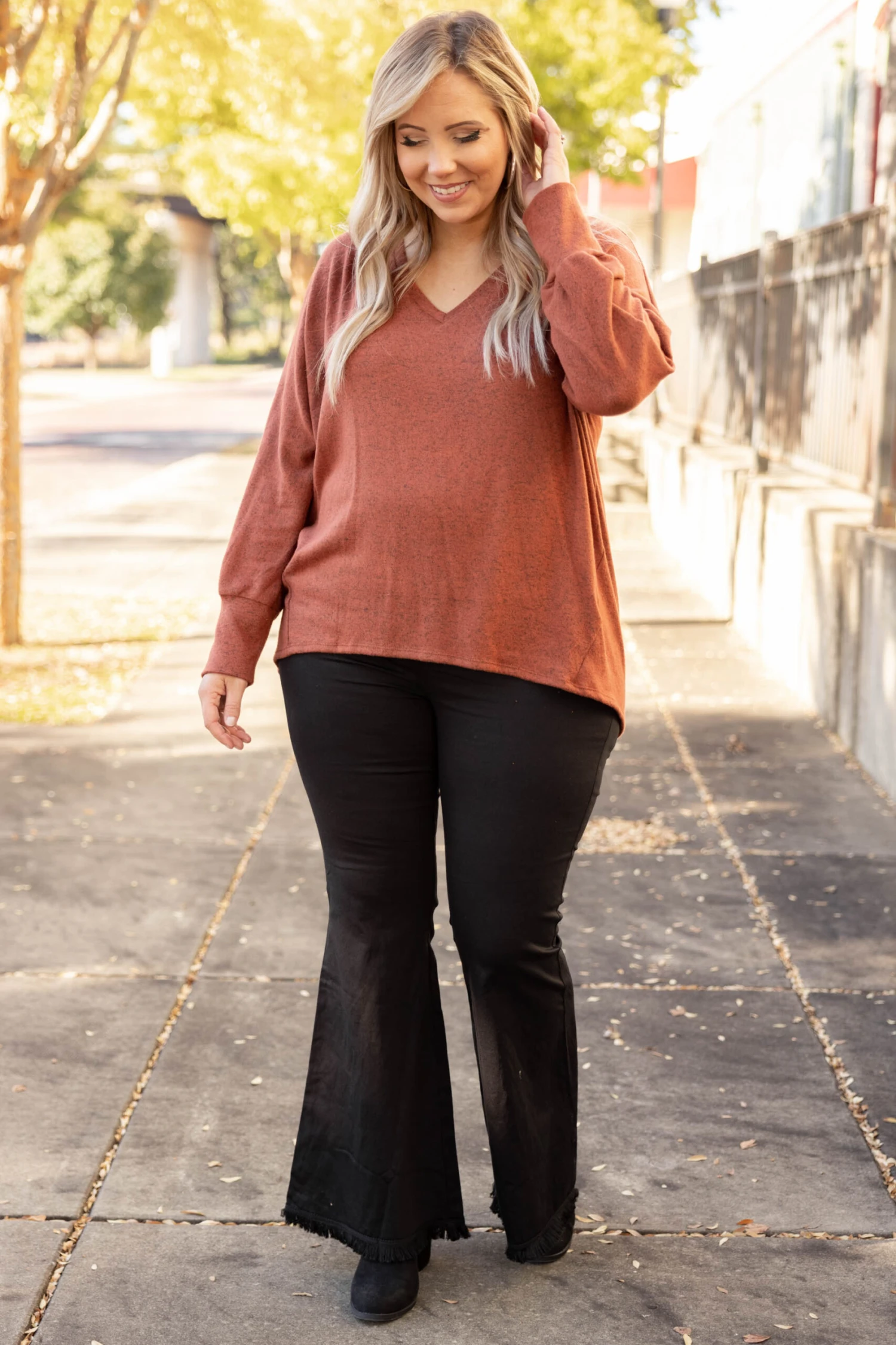 Never Feeling Lonely Top, Rust 4 Never Feeling Lonely Top, Rust - Image 2