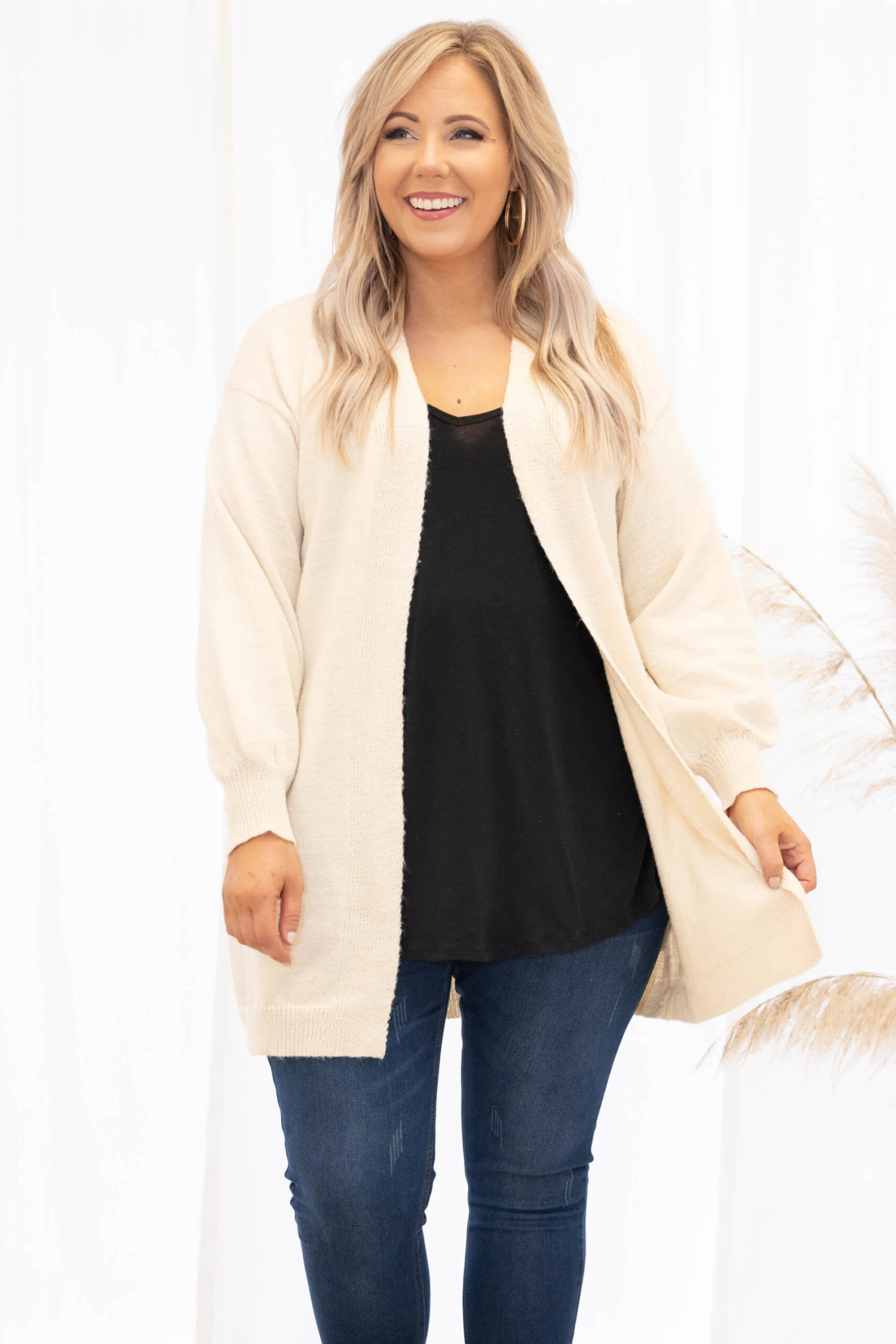 Pumpkin Patch Cardigan, Ivory 3 Pumpkin Patch Cardigan, Ivory