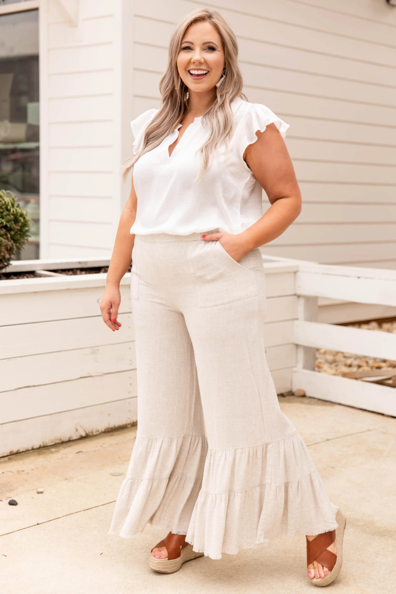 Take Time Pants, Oatmeal 4 Take Time Pants, Oatmeal - Image 2