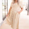 Brunch Vibes Dress, Yellow -Beyond Basics 5E1A9297 PRODUCT