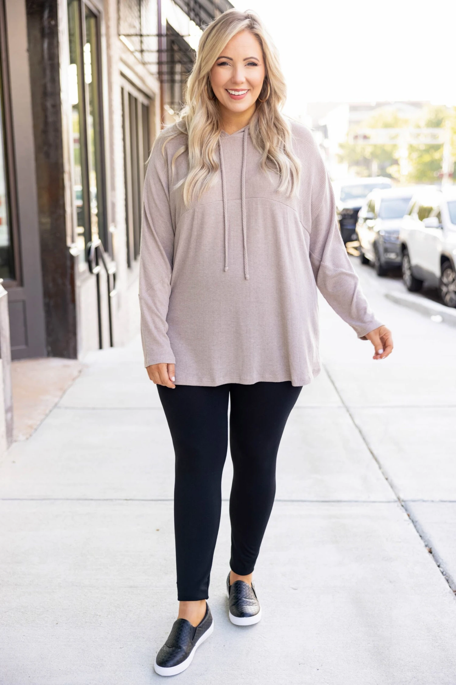 Let's Call The Girls Up To Top, Taupe 4 Let's Call The Girls Up To Top, Taupe - Image 2