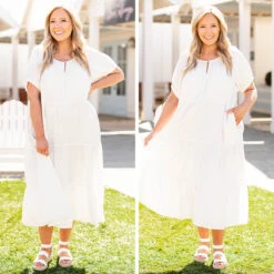 Comfy Casual Dress, Ivory -Beyond Basics 5 183fb77a e538 4394 8ee9 206e53403767