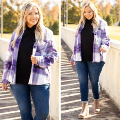 Pretty Girl Anthem Shirt Jacket, Violet -Beyond Basics 5 55a15f47 5c7e 4116 b48f 829b24b301c4