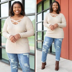 For The Last Time Top, Oatmeal -Beyond Basics 5 5c56e19c 8984 4875 9659 a54a6dc543ef