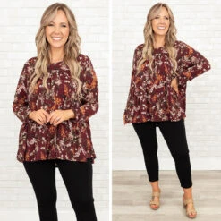 Brisk Breezes Top, Burgundy 13 Brisk Breezes Top, Burgundy -Beyond Basics 5 65e15de6 0f9e 4c92 aa8c 1a640f1acdb9