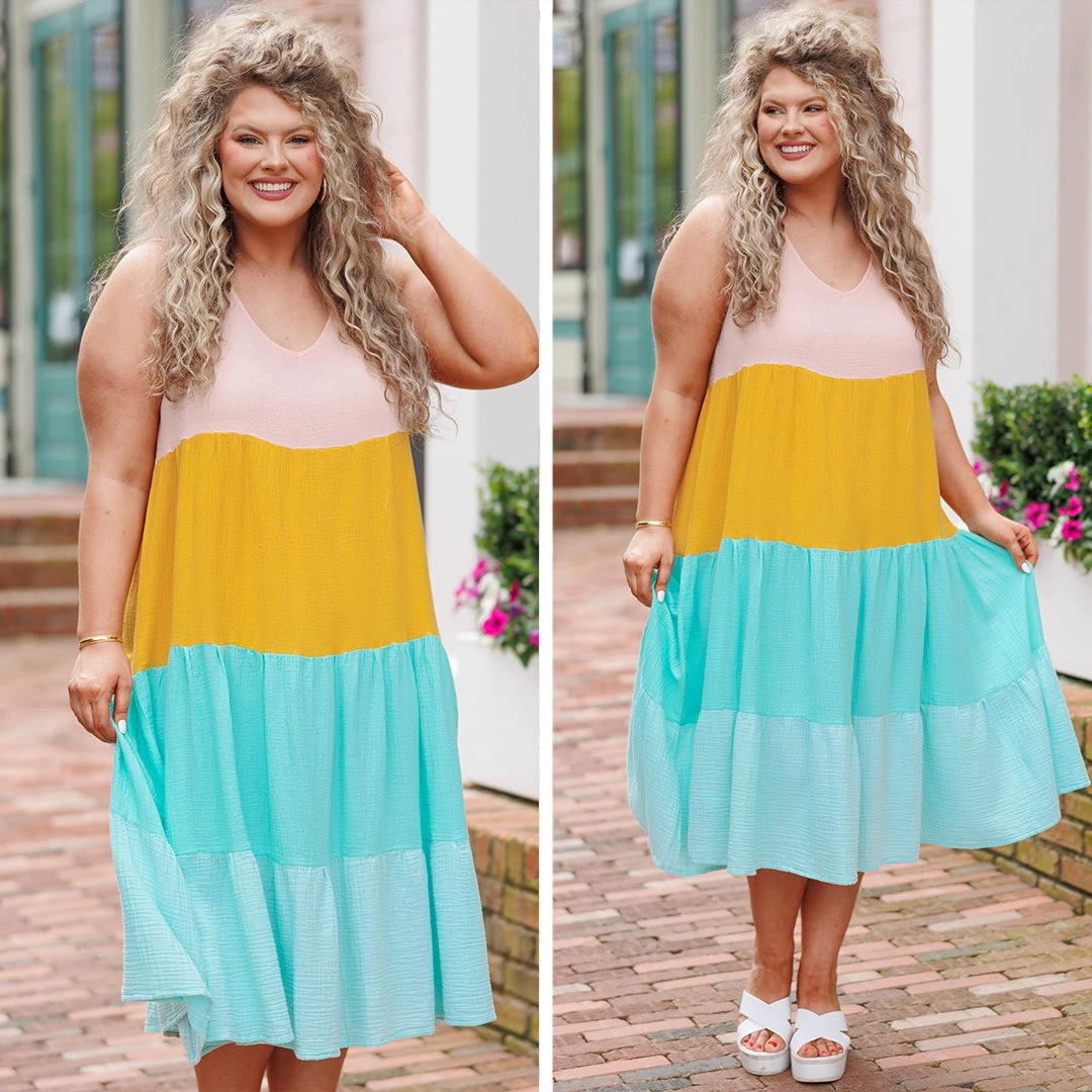 All I Need To Hear Dress, Pink Multi 8 All I Need To Hear Dress, Pink Multi - Image 6