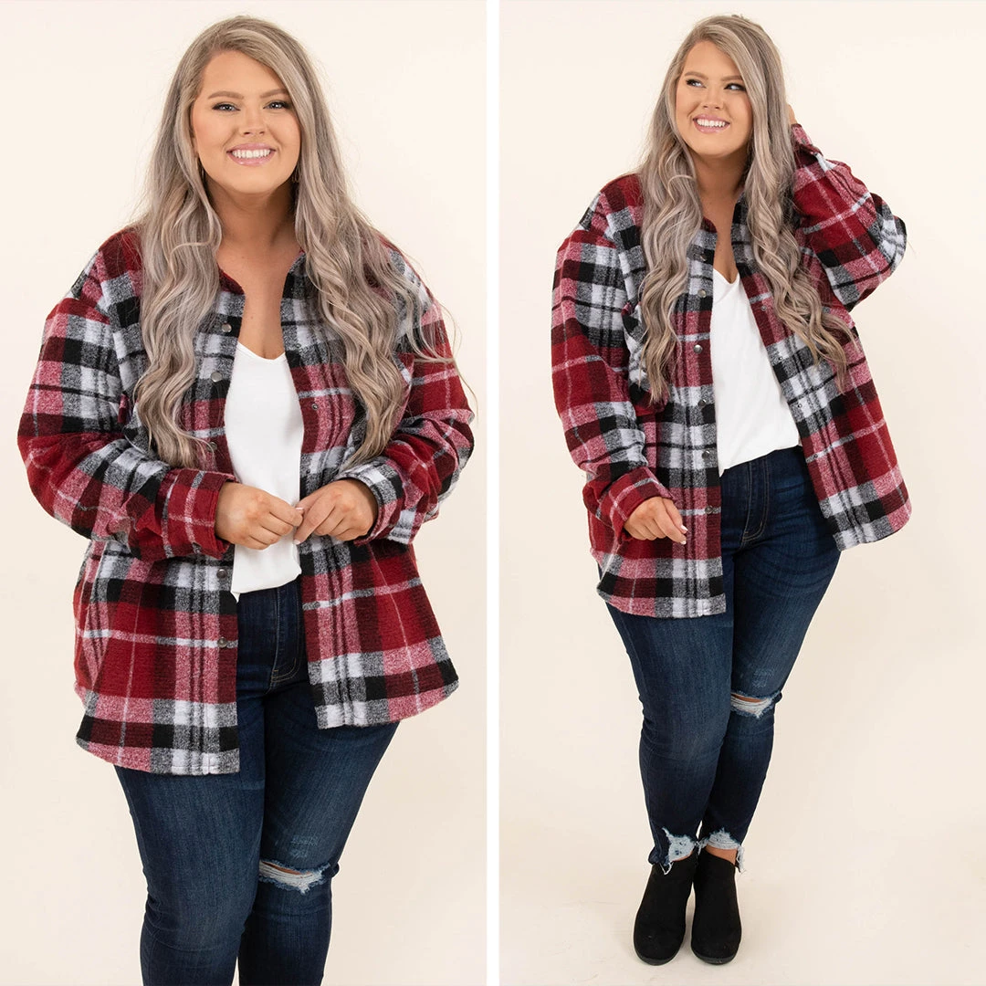 Tell Me Something New Jacket, Red-Black 8 Tell Me Something New Jacket, Red-Black - Image 6