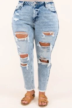 We Are Who We Are Mom Jeans, Medium Wash