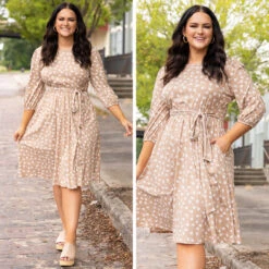 Fresh And Sweet Dress, Taupe -Beyond Basics 6 1911a78f 8a73 4e73 bddc c1582bf20c68
