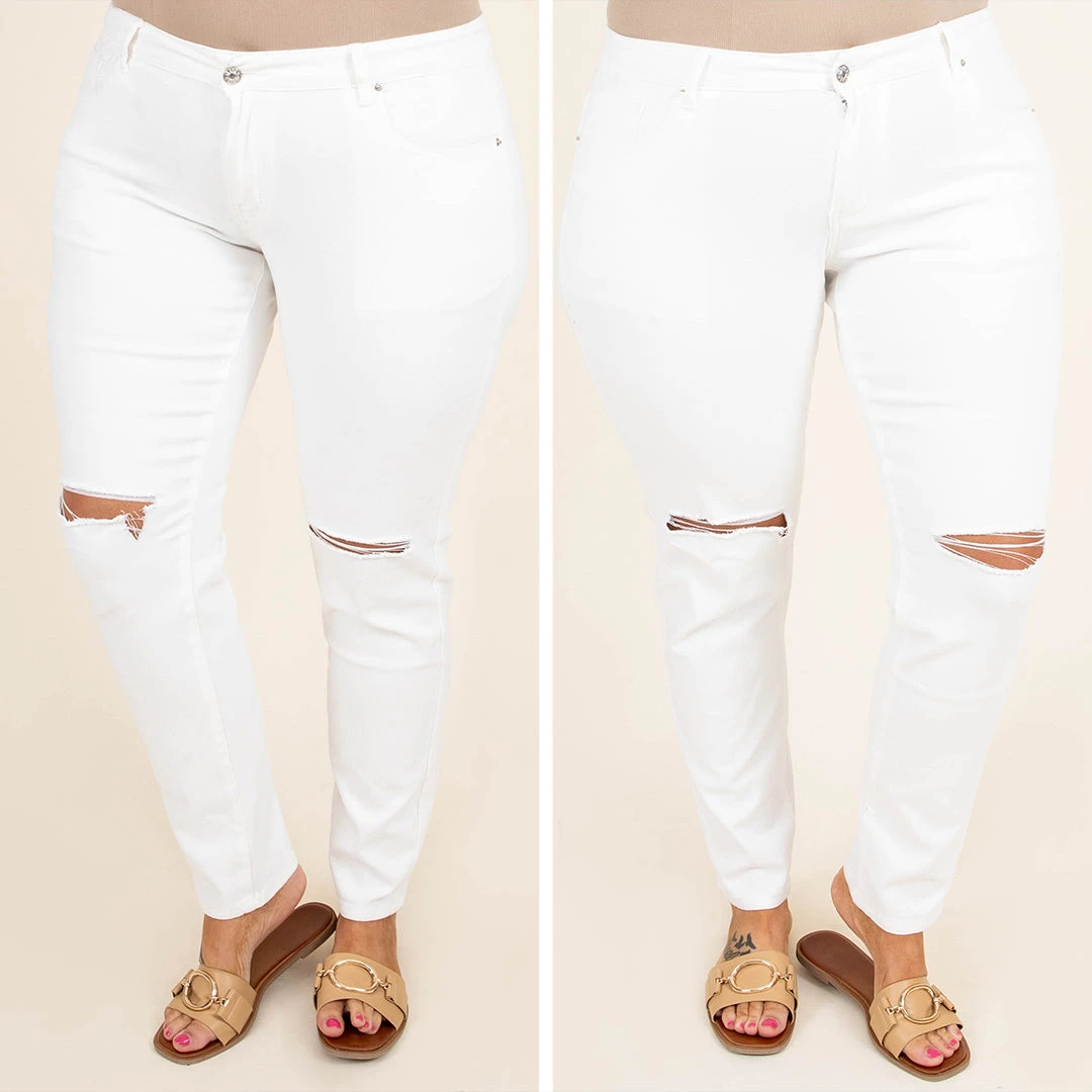 It's A Party Jeans, White 8 It's A Party Jeans, White - Image 6