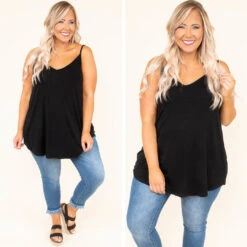 Warm From The Sun Tank, Black -Beyond Basics 7.22 16