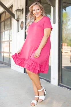 Modern Treasure Dress, Coral