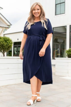 I’m Speechless Dress, Navy -Beyond Basics 746A5053 Edit