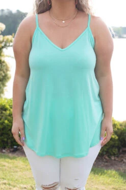 Warm From The Sun Tank, Mint -Beyond Basics 746A5284 Edit 2