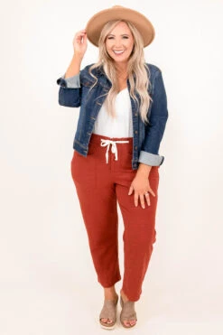 Desert Views Pants, Brick -Beyond Basics 8 10 13601 1 1