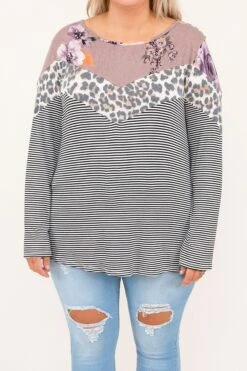 Wild And Confusing Top, Lavender -Beyond Basics 8 19 14250 1