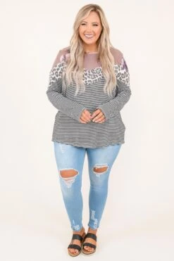 Wild And Confusing Top, Lavender -Beyond Basics 8 19 14252 1