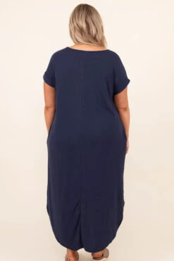Here We Go Again Dress, Navy -Beyond Basics 8 27 14565