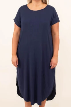 Here We Go Again Dress, Navy -Beyond Basics 8 27 14566